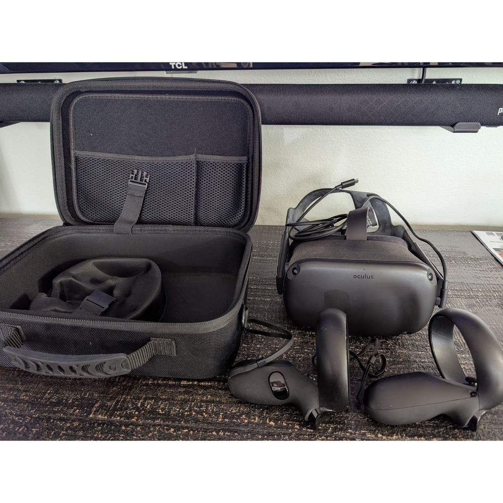 Meta Oculus Quest 1 VR Virtual Reality Headset MH-B 64GB + Case & Controllers